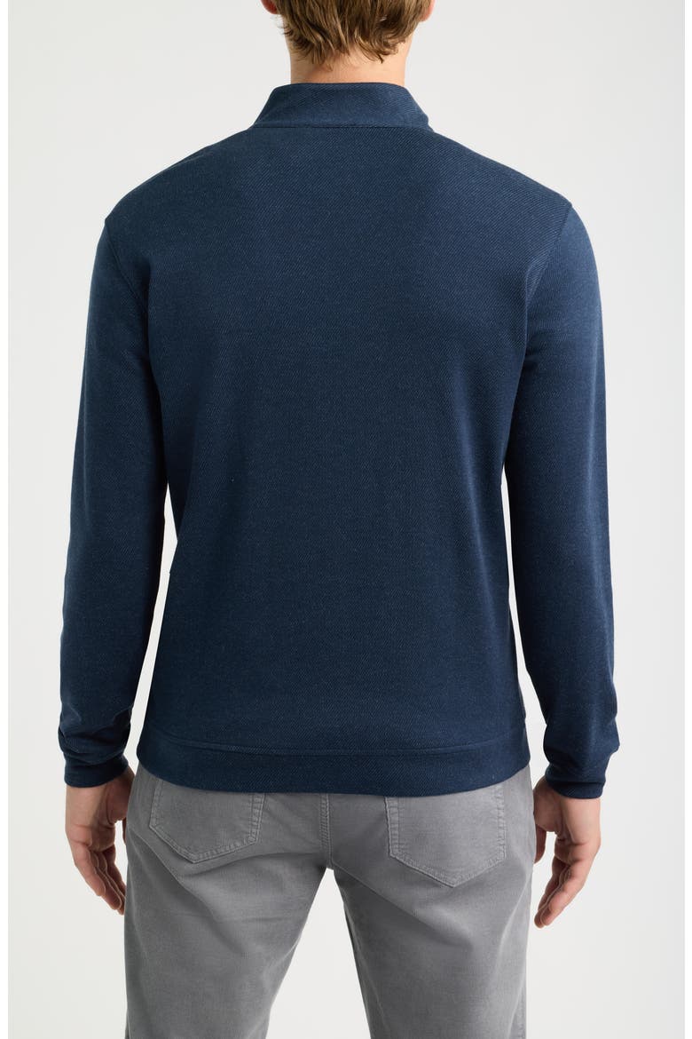 Grant Cotton & Cashmere Quarter Zip Sweater, Alternate, color, NAVY