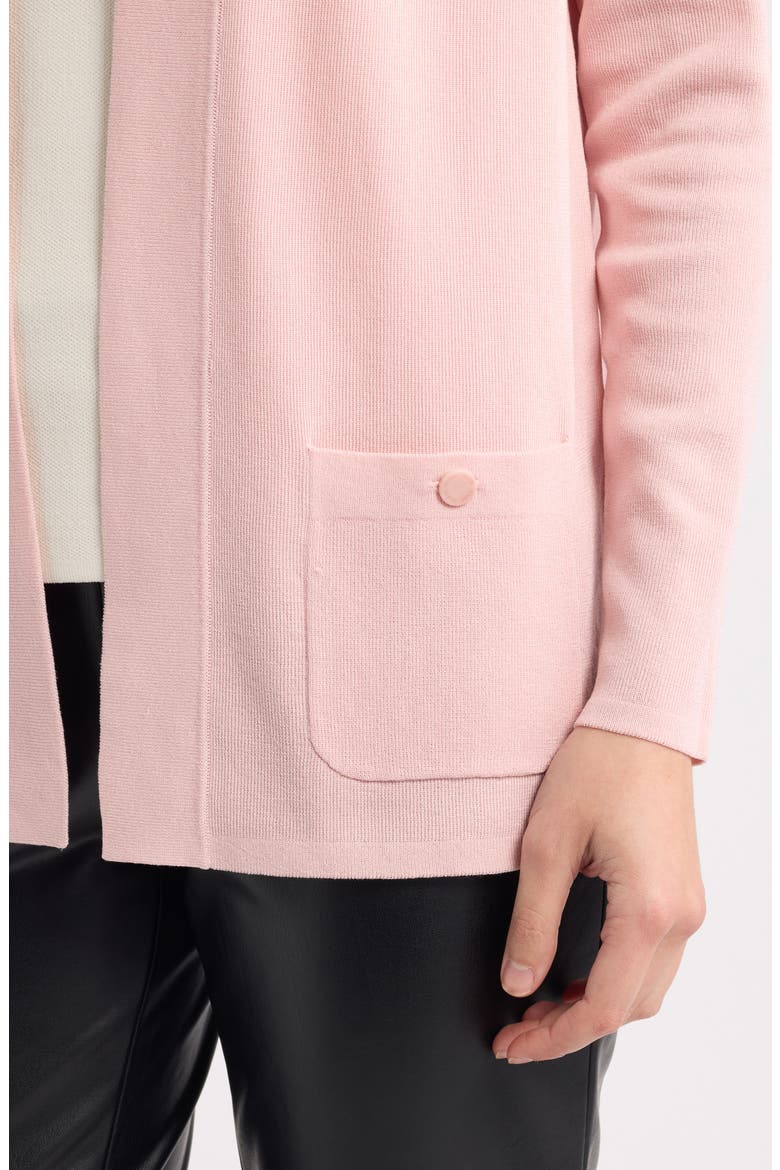 Malibu Open Front Cardigan, Alternate, color, PINK BLUSH