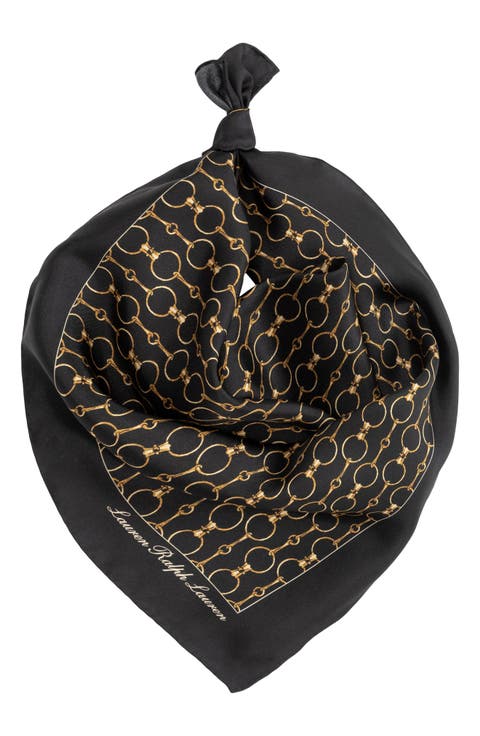 Printed Square Silk Scarf