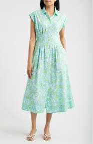 Lilly Pulitzer® Tonya Print Midi Shirtdress