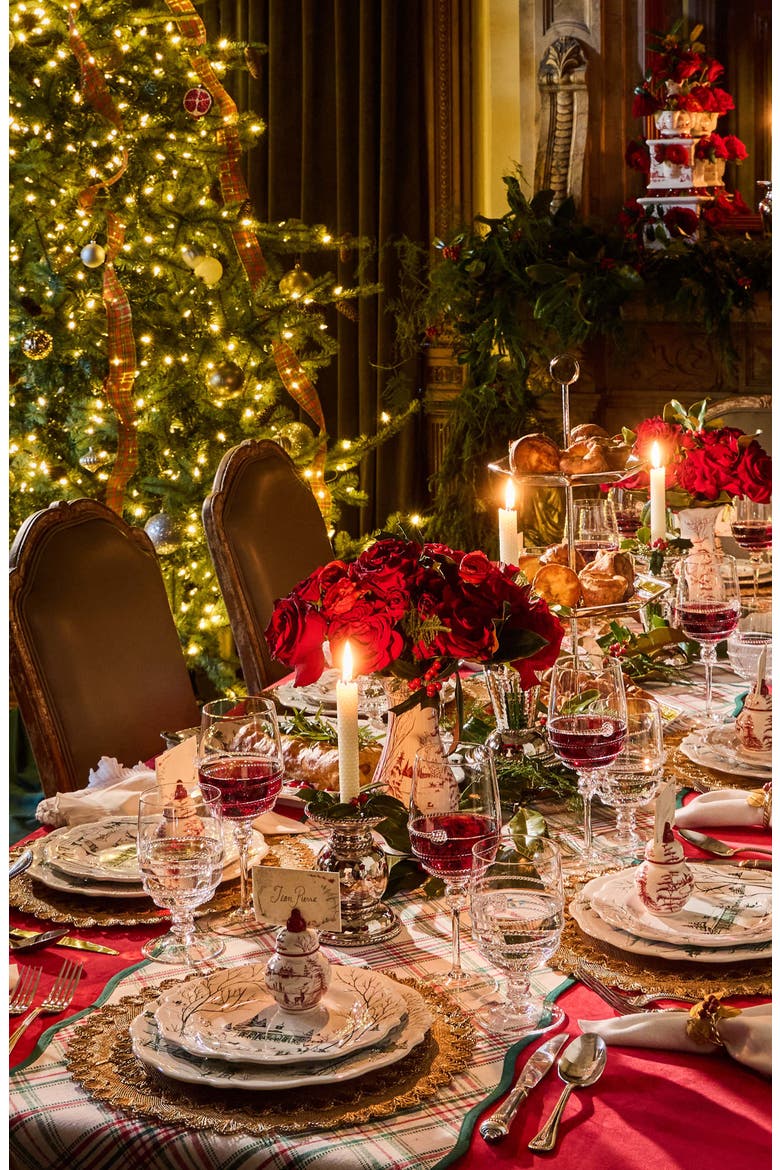 Country Estate Winter Frolic Dinner Plate, Alternate, color, EVERGREEN