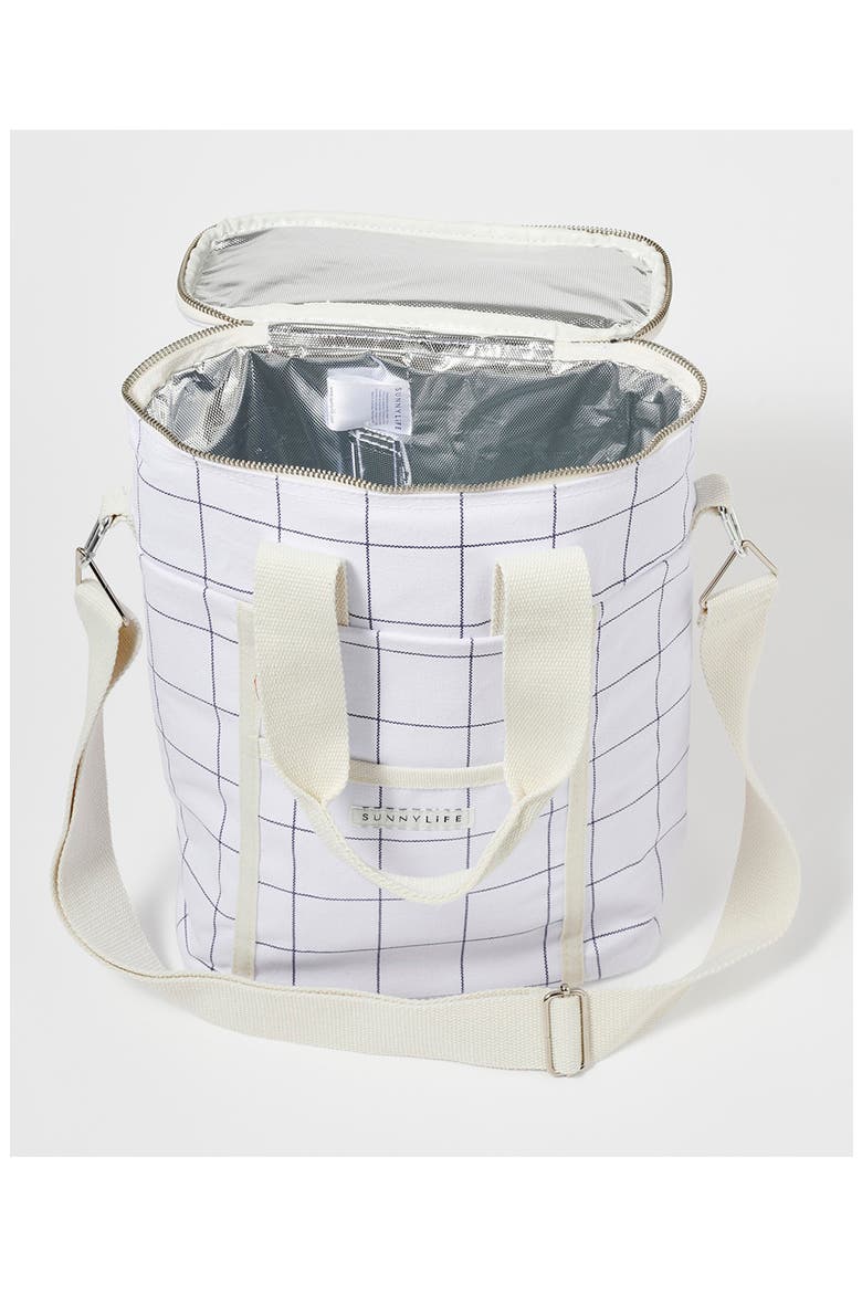 Insulated Drinks Bag, Alternate, color, CHECK- COCONUT