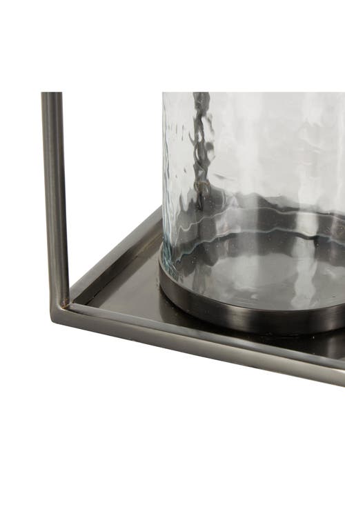 Vivian Lune Home Metal Candle Lantern In Silver