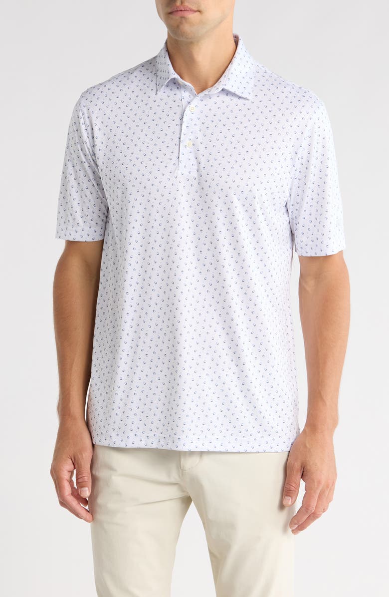 Greg Norman River Drive Knit Polo, Main, color, White