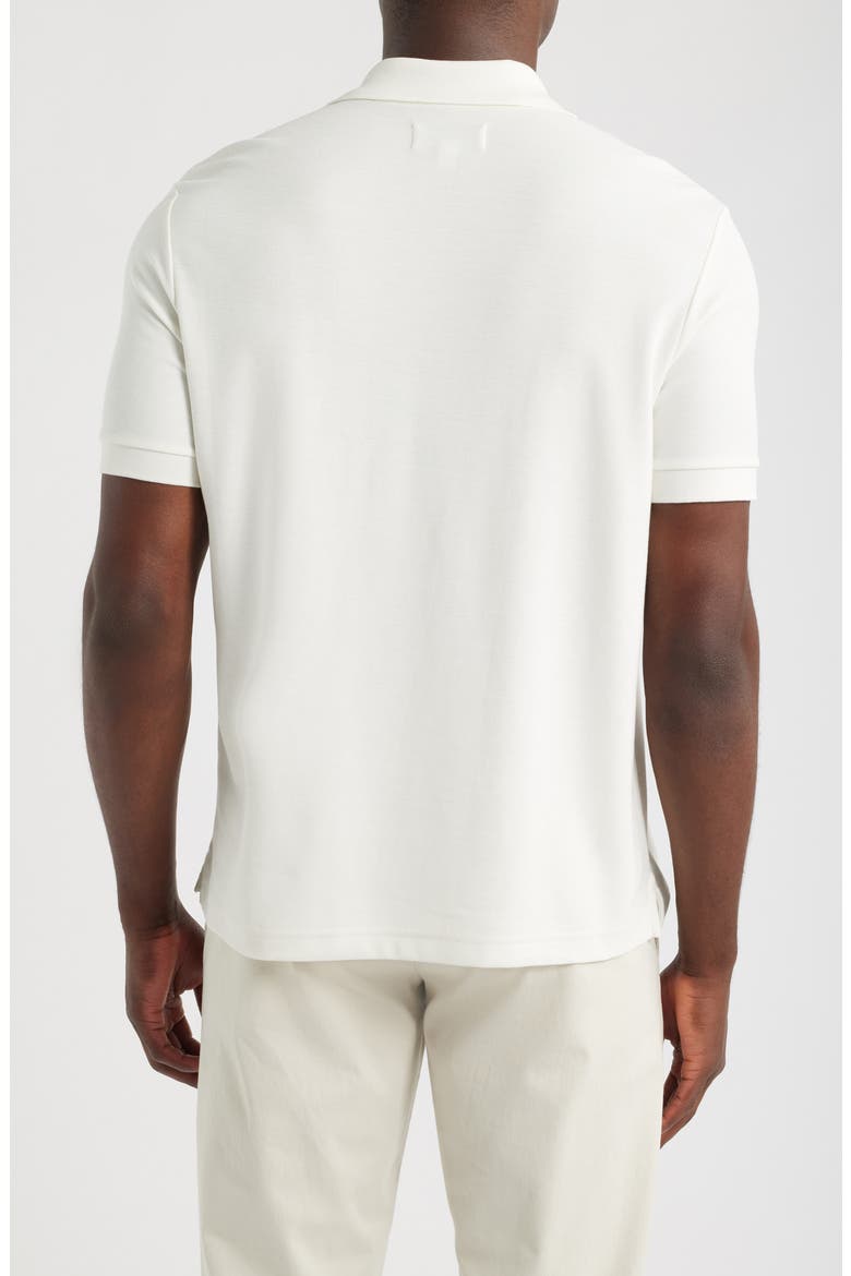Pima Cotton Piqué Polo, Alternate, color, WHITE SNOW
