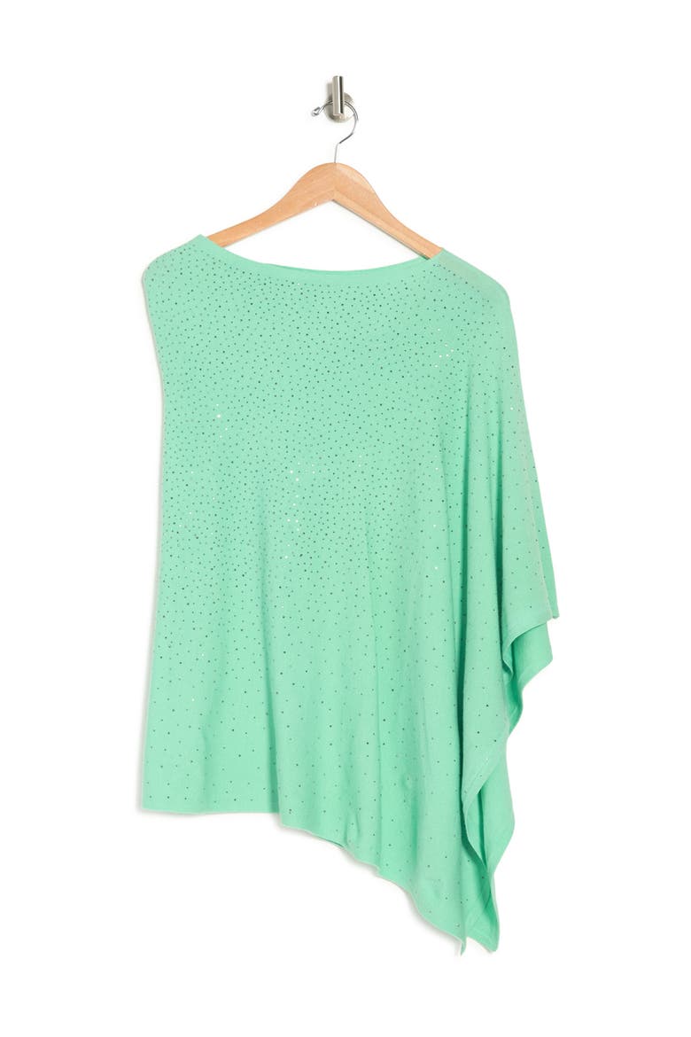 Sequined Poncho, Alternate, color, GREEN