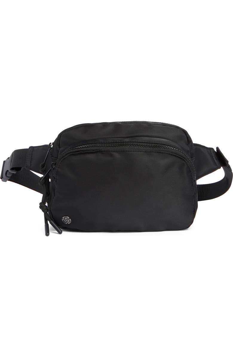 Zella Two Pocket Belt Bag, Main, color,
