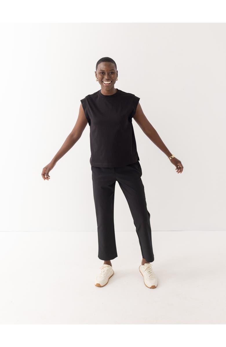 Honors The Pant with Tuxedo Stripe, Alternate, color, Black