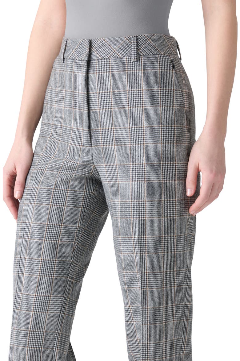 Faria Check Cashmere Ankle Pants, Alternate, color, BLACK-TERRA