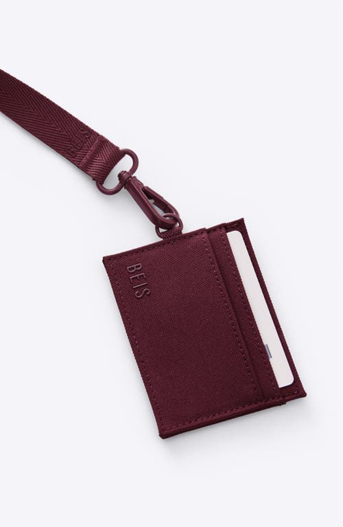 Beis Béis The Id Card Holder In Burgundy