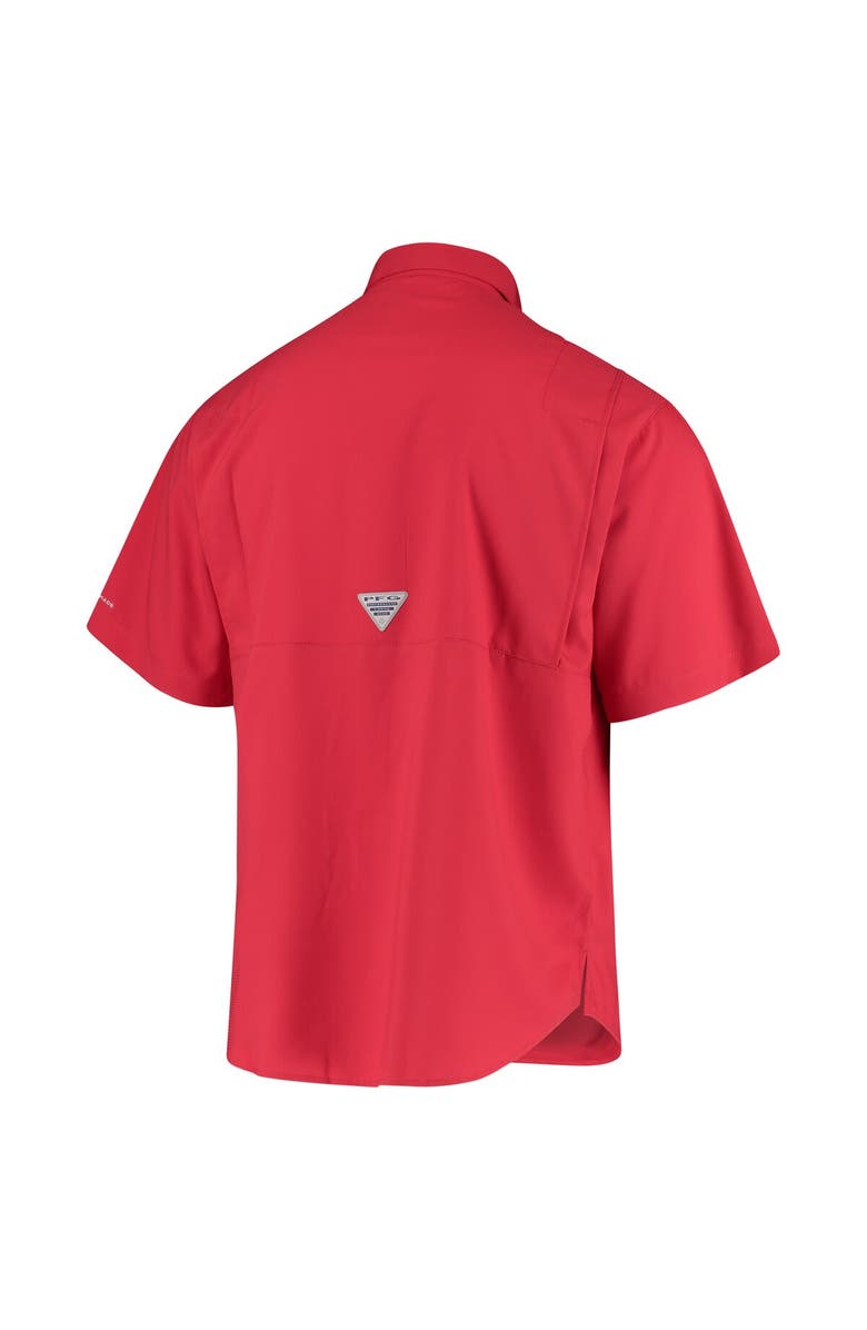 Columbia Men's Columbia Scarlet Ohio State Buckeyes Tamiami Omni-Shade Button-Down Shirt, Alternate, color, Scarlet