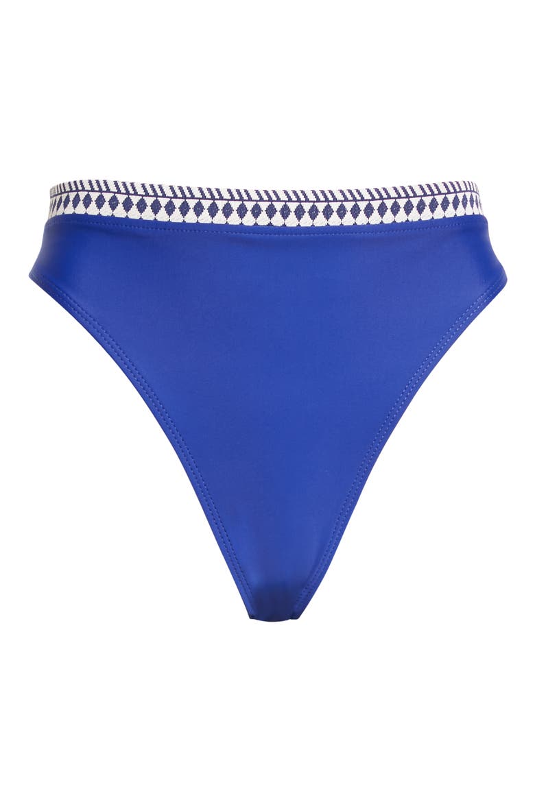 Lena High Leg Bikini Bottoms, Alternate, color, ROYAL BLUE