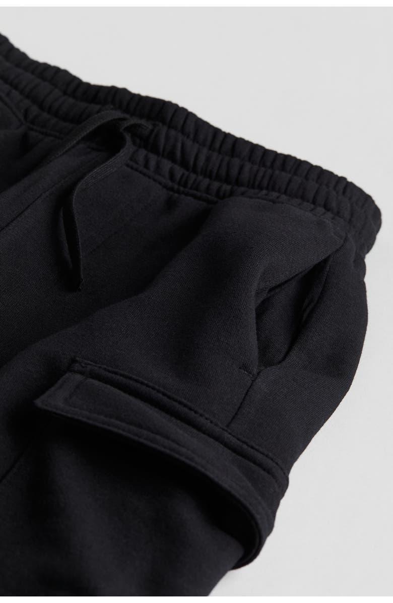 H&M Cargo shorts, Alternate, color, Black