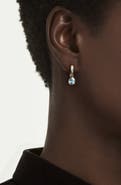 Swarovski Chroma Swarovski Zirconia Hoop Drop Earrings