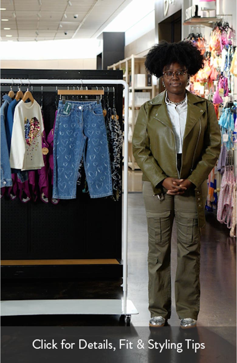 Kids' Heart Laser Wide Leg Jeans, sales video thumbnail