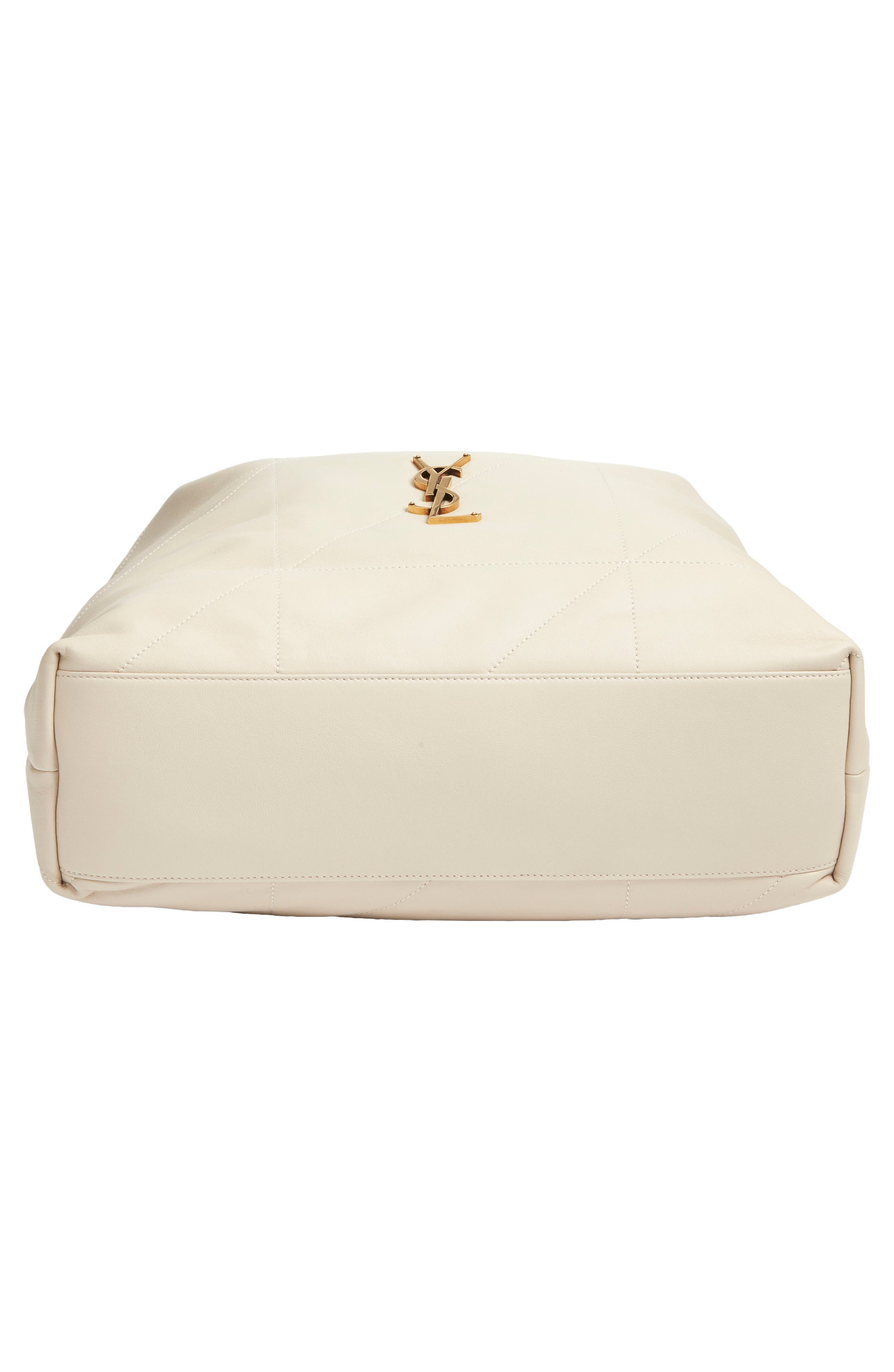 Saint Laurent Large Jamie 4.3 Patchwork Leather Shoulder Bag, Alternate, color, Blanc Vintage