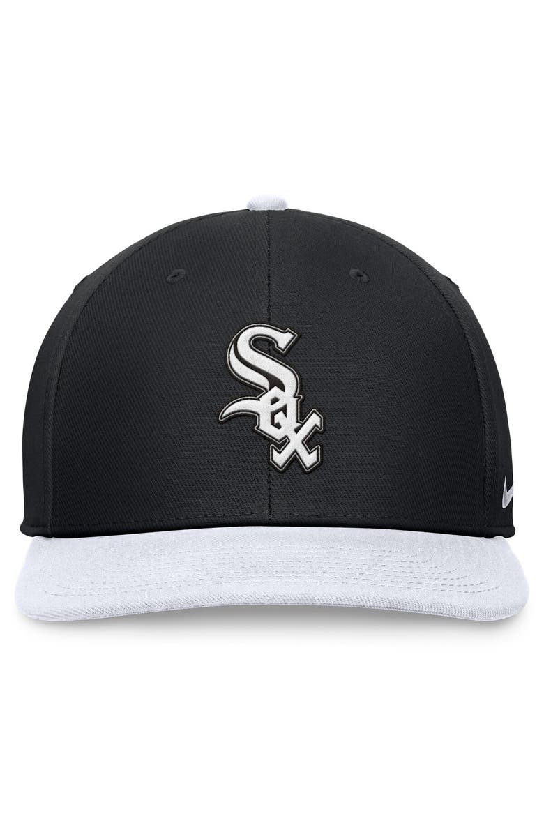 Men's Nike Black/White Chicago White Sox Two-Tone Snapback Hat, Alternate, color, Black