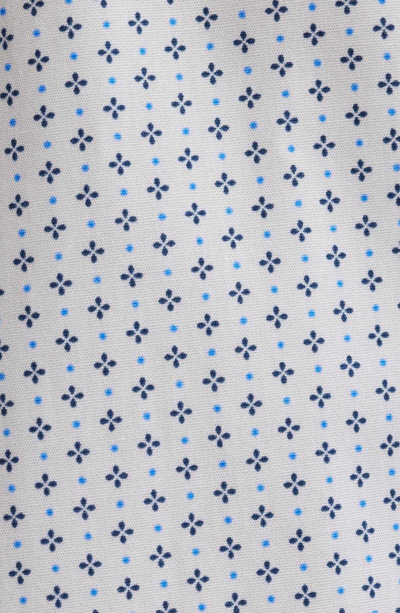 DANIEL HECHTER Paris Modern Fit Neat Floral Print Cotton Dress Shirt, Alternate, color, 