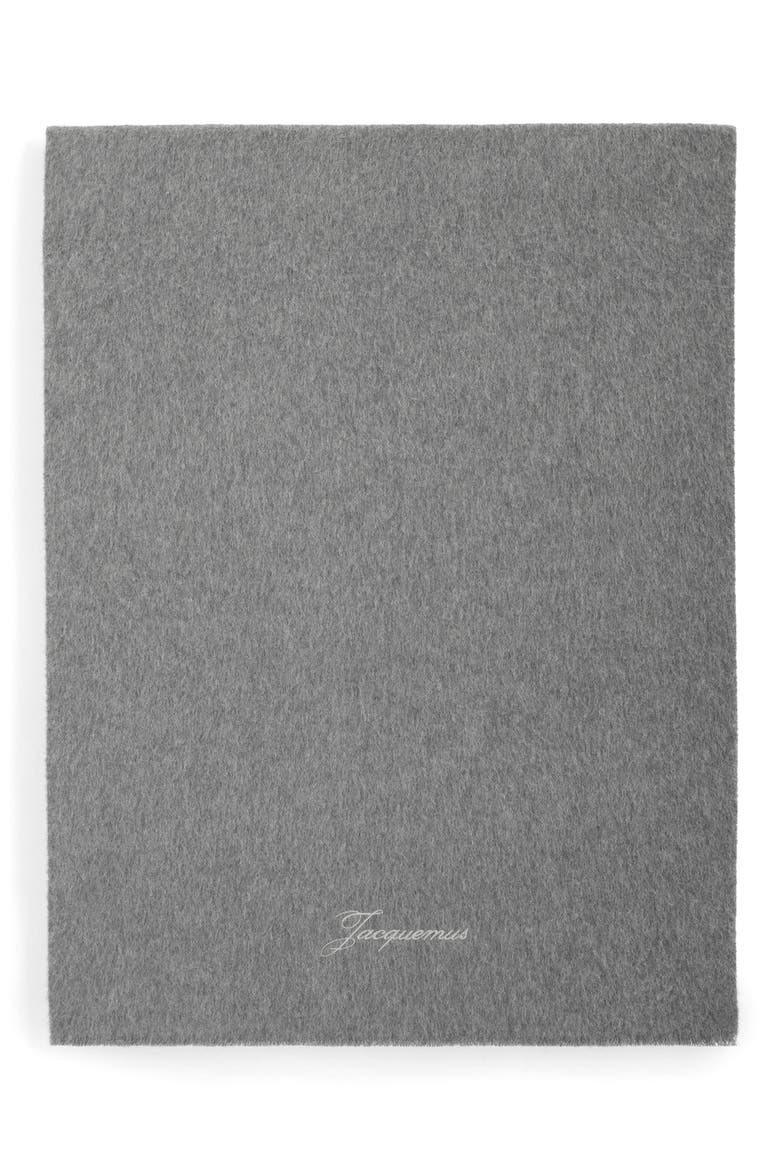 L'écharpe Tailleur Wool & Cashmere Scarf, Main, color, DARK GREY 970