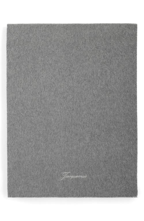 Jacquemus L'écharpe Tailleur Wool & Cashmere Scarf In Brown