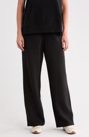 DKNY High Waist Straight Leg Pants