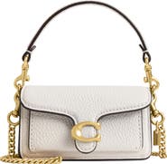 COACH Leather Tabby Bag Charm