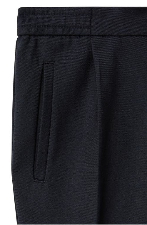 Reiss Navy Stretch Recycled Polyester-blend Trou In Blue