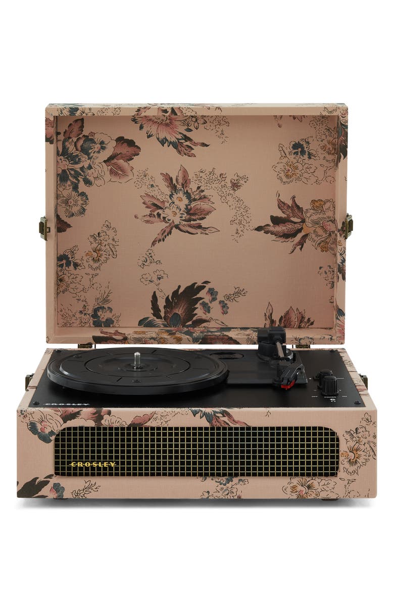 Crosley Radio Voyager Bluetooth<sup>®</sup> Record Player, Main, color, Floral