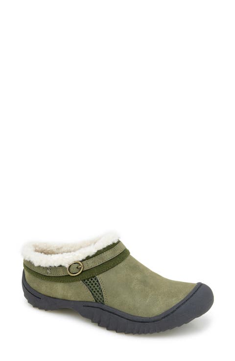 Ginger Faux Fur Lined Clog (Women)