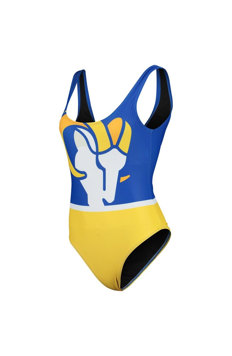 FOCO Women's FOCO Royal Los Angeles Rams Team One-Piece Swimsuit, Alternate, color,