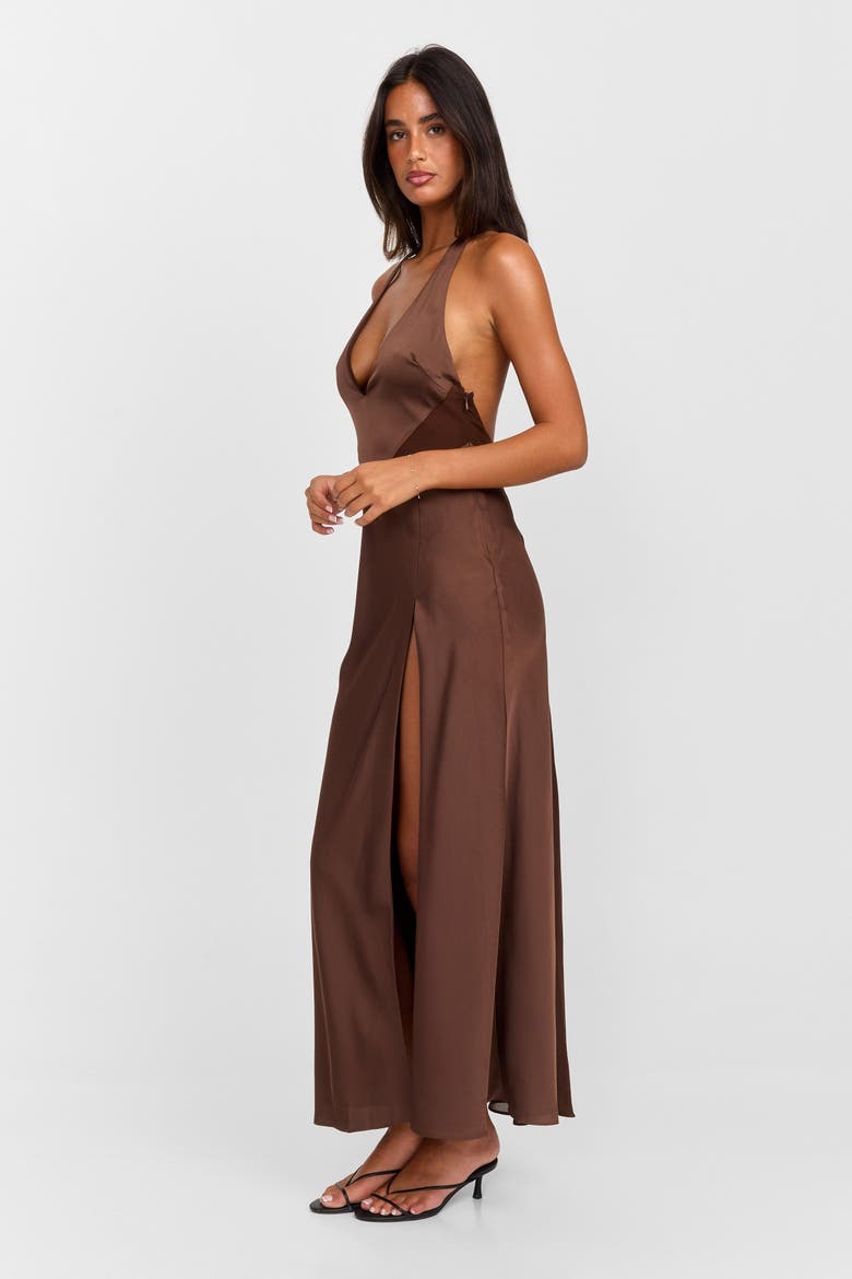 Arabella Maxi Dress, Alternate, color, Chocolate