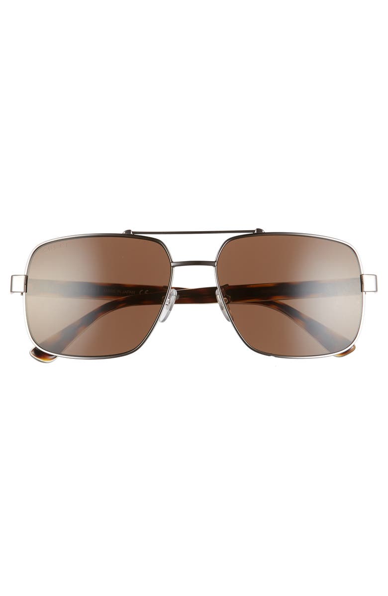 Gucci 60mm Navigator Sunglasses, Alternate, color,