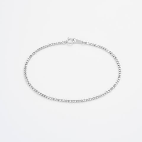 Diamond Cut Curb Chain Bracelet