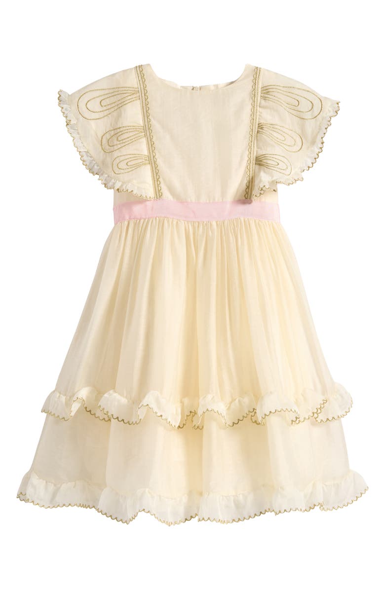 Mini Boden Kids' Angel Ruffle Organza Dress, Main, color, 