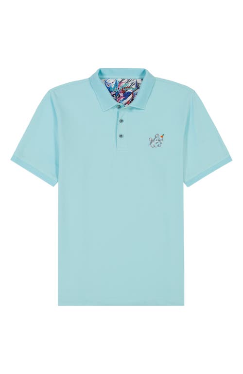Shop Robert Graham Monkey Business Embroidered Cotton Piqué Polo
