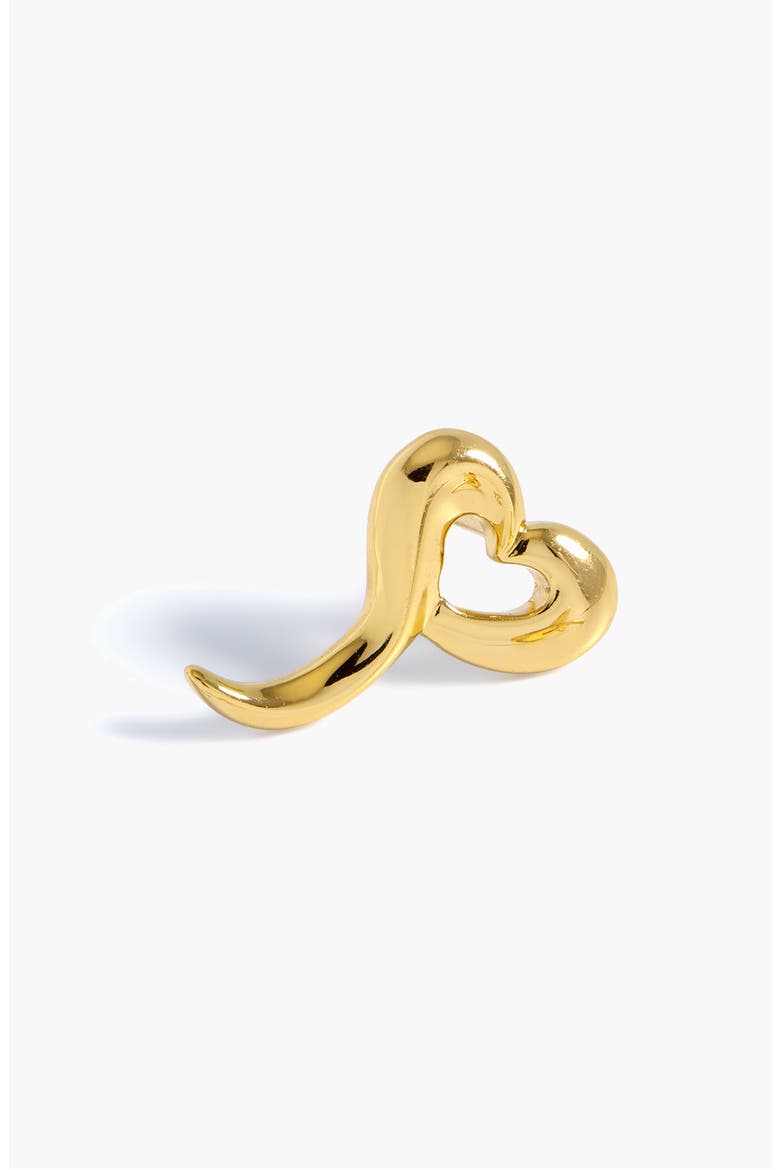 Loff Mini Heart Studs In Gold, Alternate, color, Gold