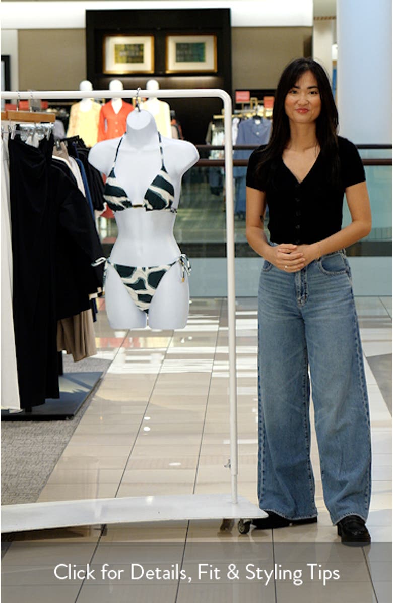 Enigma Stripe Side Tie Bikini Bottoms, sales video thumbnail