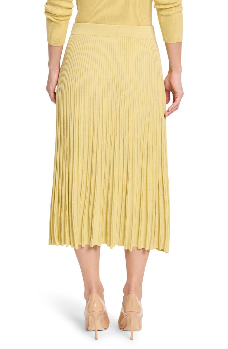 NIC+ZOE Rib Sweater Midi Skirt, Alternate, color, Lemongrass