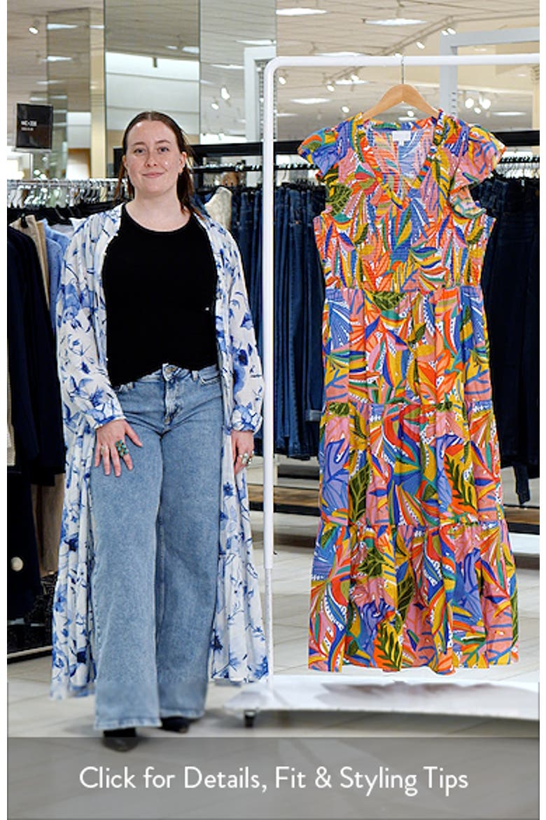New Guinea Sunfire Tiered Midi Dress video