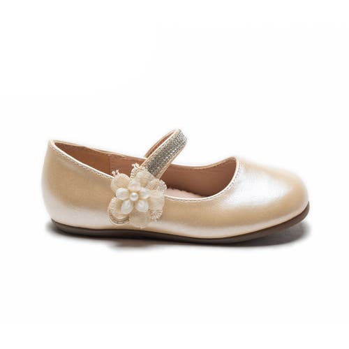 Tulleen Primrose Rhinestone Flats In Copper