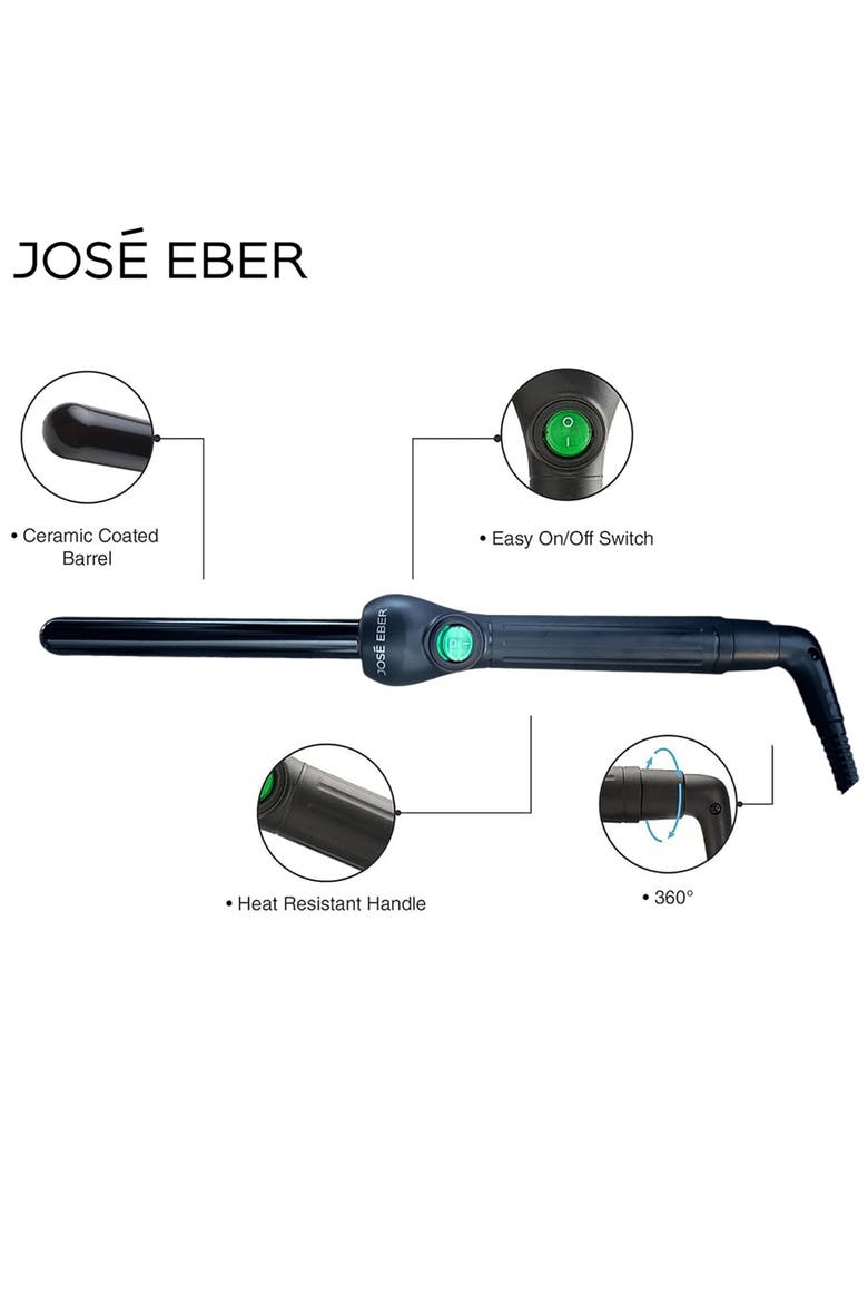 Clipless Curling Iron, Alternate, color, Black