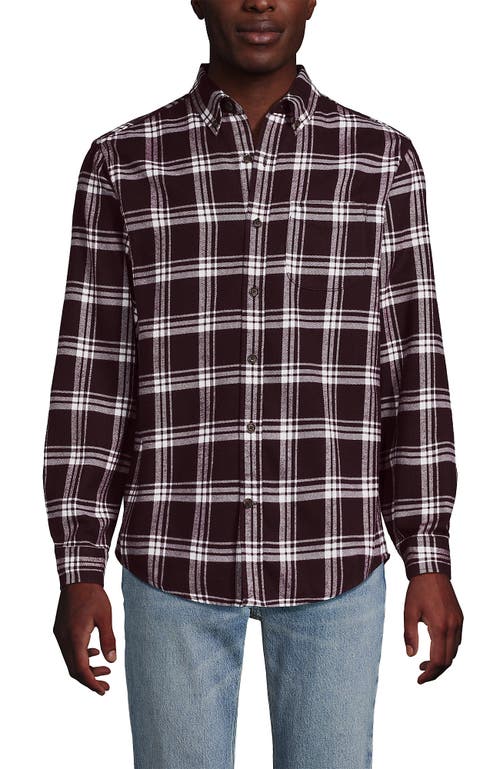 Lands' End Traditional Fit Flagship Flannel Shirt In Multi