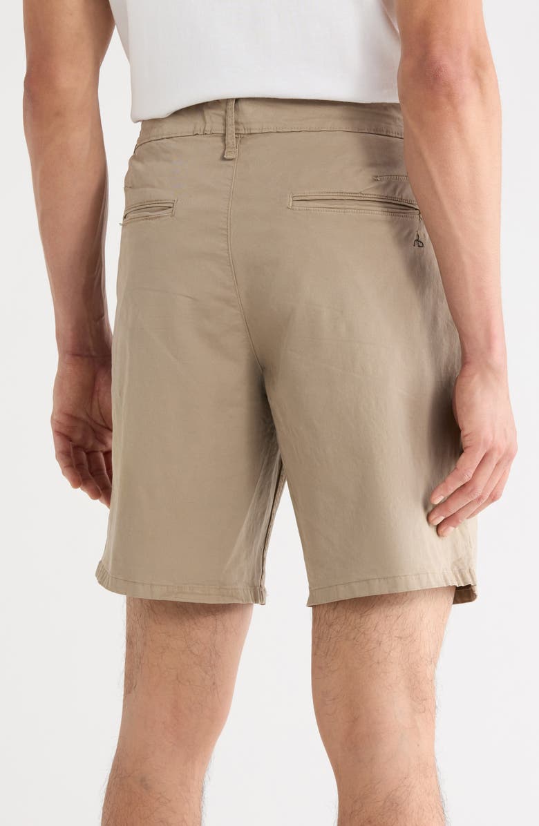 rag & bone Classic Stretch Cotton Chino Shorts, Alternate, color, Fawn