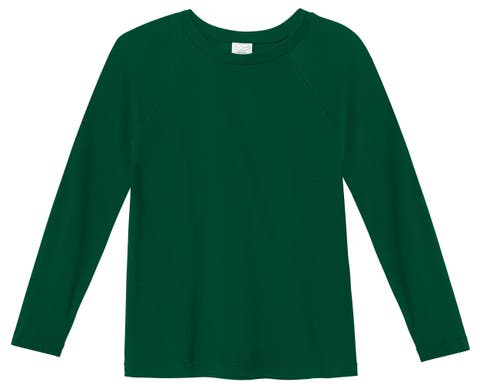 Boys Super-Soft 100% Organic Cotton Raglan Long Sleeve Tee