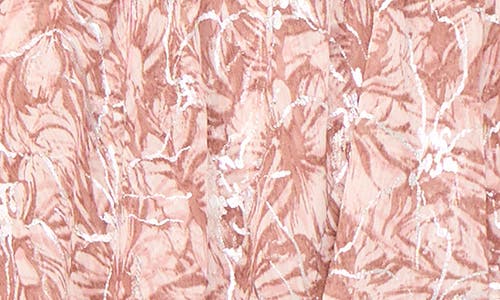 Halogenr Halogen(r) Floral Flutter Sleeve Tiered Maxi Dress In Coco Mauve