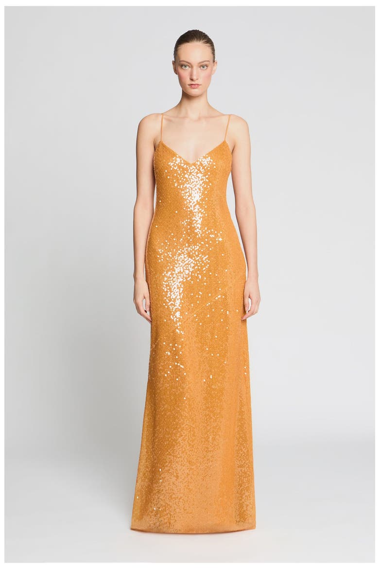 Glora Sequin Gown, Main, color, Medallion