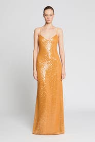 HALSTON Glora Sequin Gown