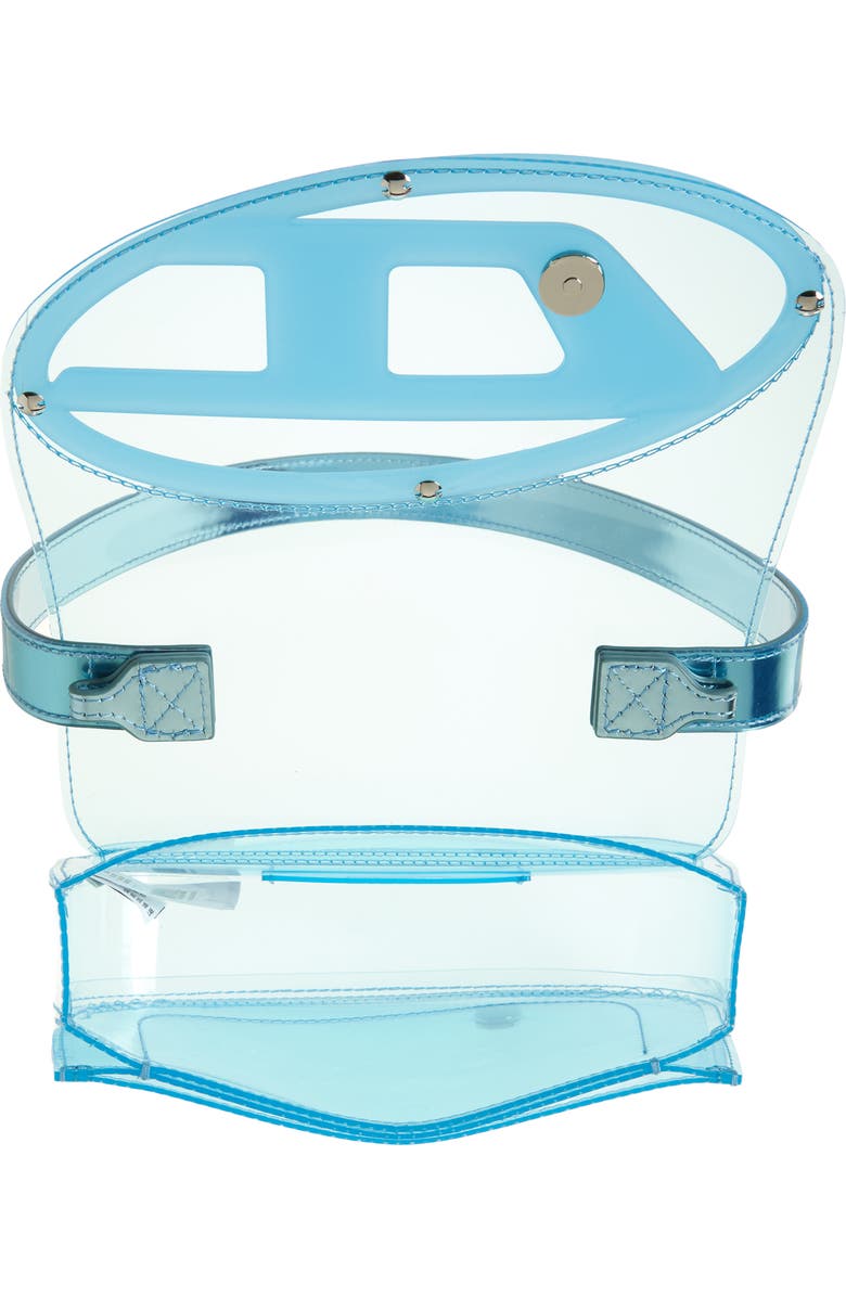 DIESEL<sup>®</sup> 1DR Logo Clear Shoulder Bag, Alternate, color, Blue