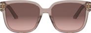 DIOR 'DiorSignature S7F 58mm Square Sunglasses