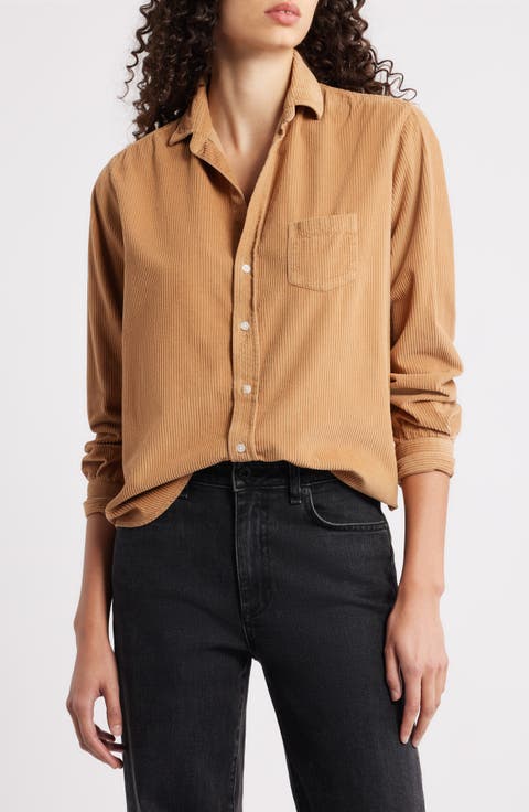 Barry Tailored Fit Corduroy Button-Up Shirt